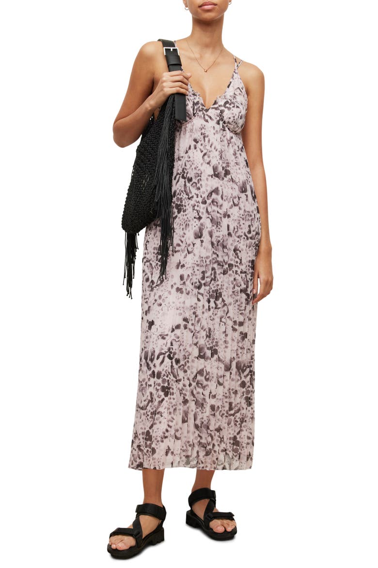 Nouval Chiffon Maxi Dress, Alternate, color, PINK