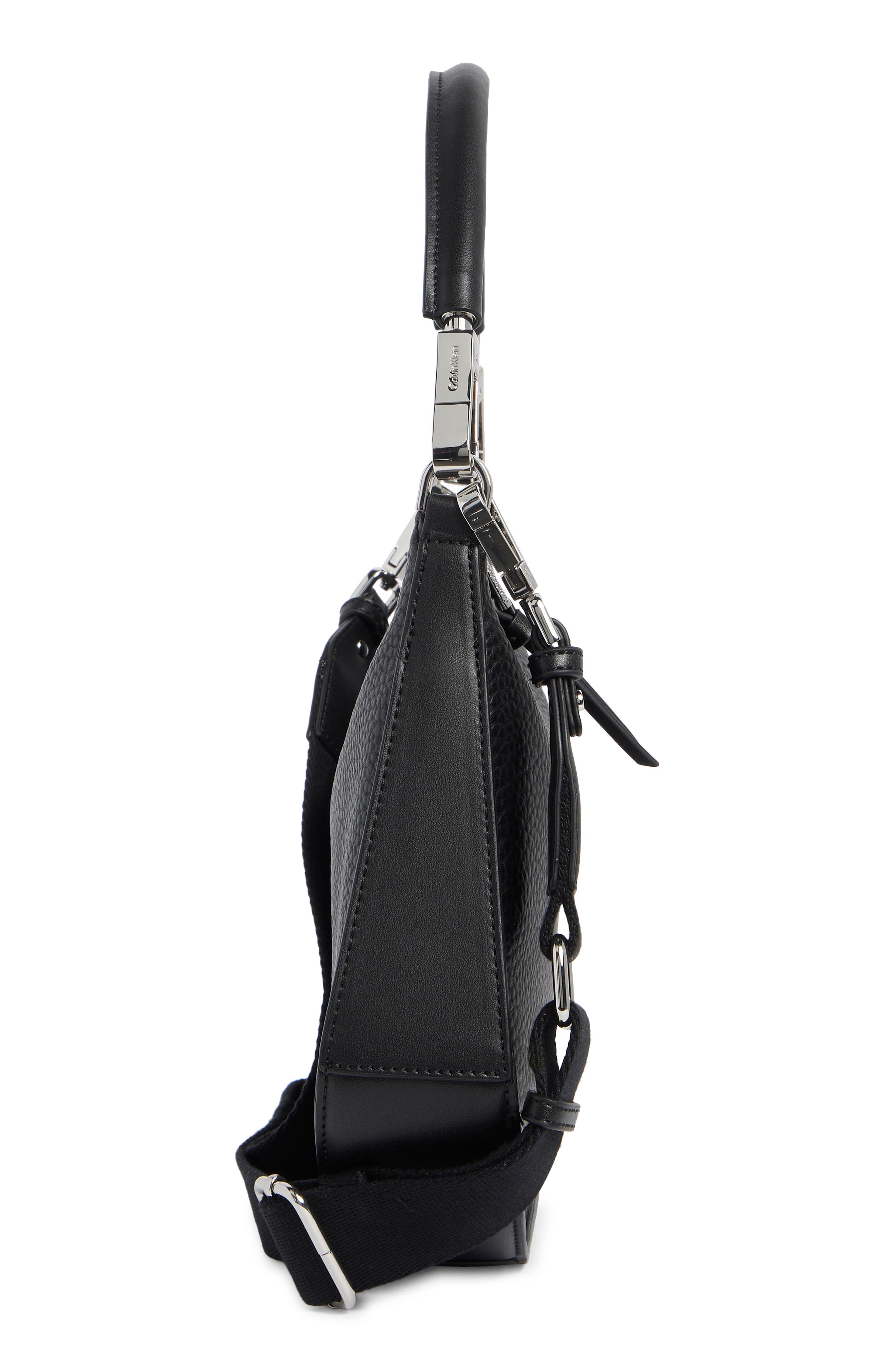 Calvin Klein Winny Shoulder Bag, Alternate, color, Black Silver