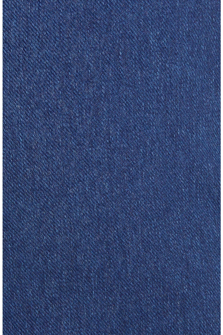 Lyssé Shiloh Palazzo Wide Leg Fringe Crop Denim Leggings, Alternate, color, MIDWASH