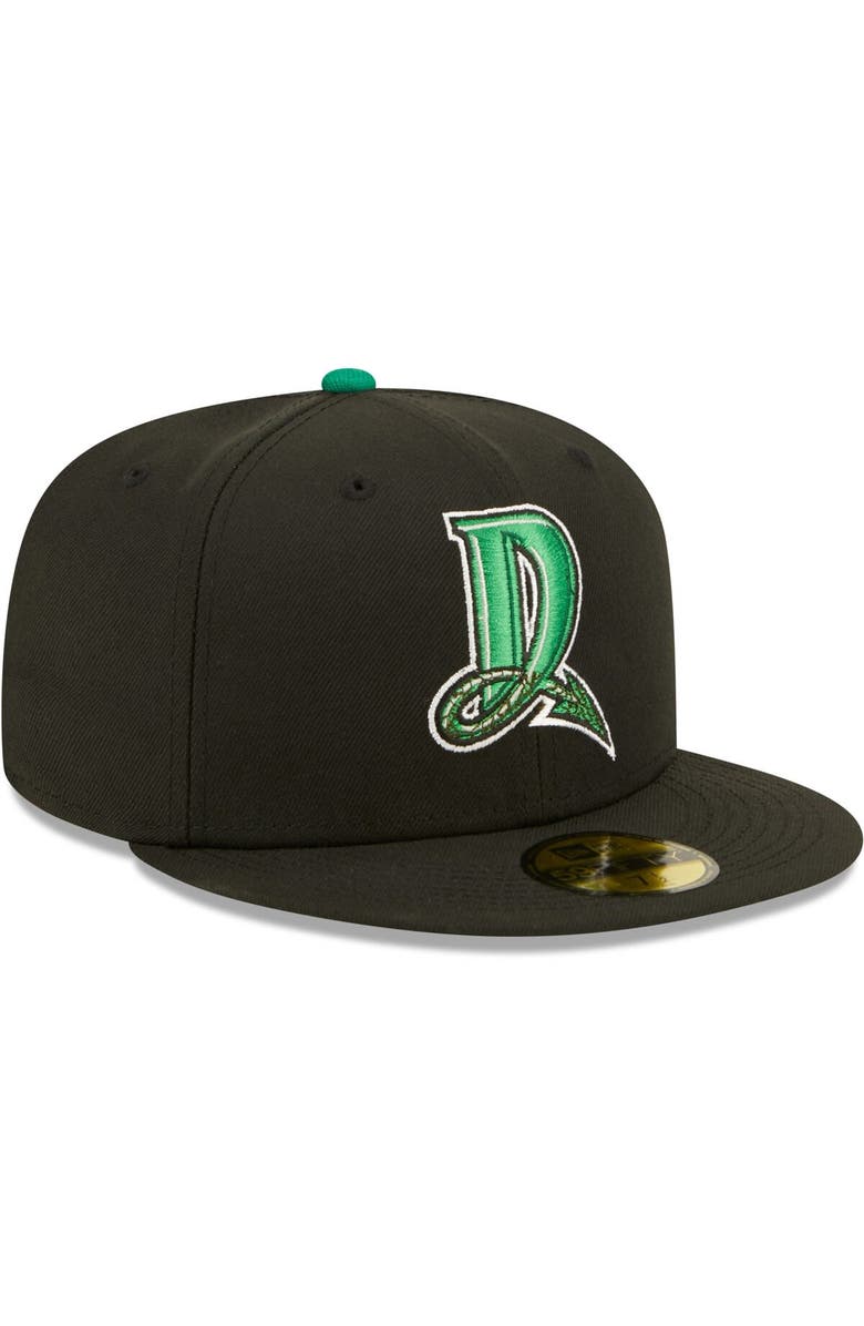 New Era Men's New Era Black Dayton Dragons Authentic Collection 59FIFTY Fitted Hat, Alternate, color, 