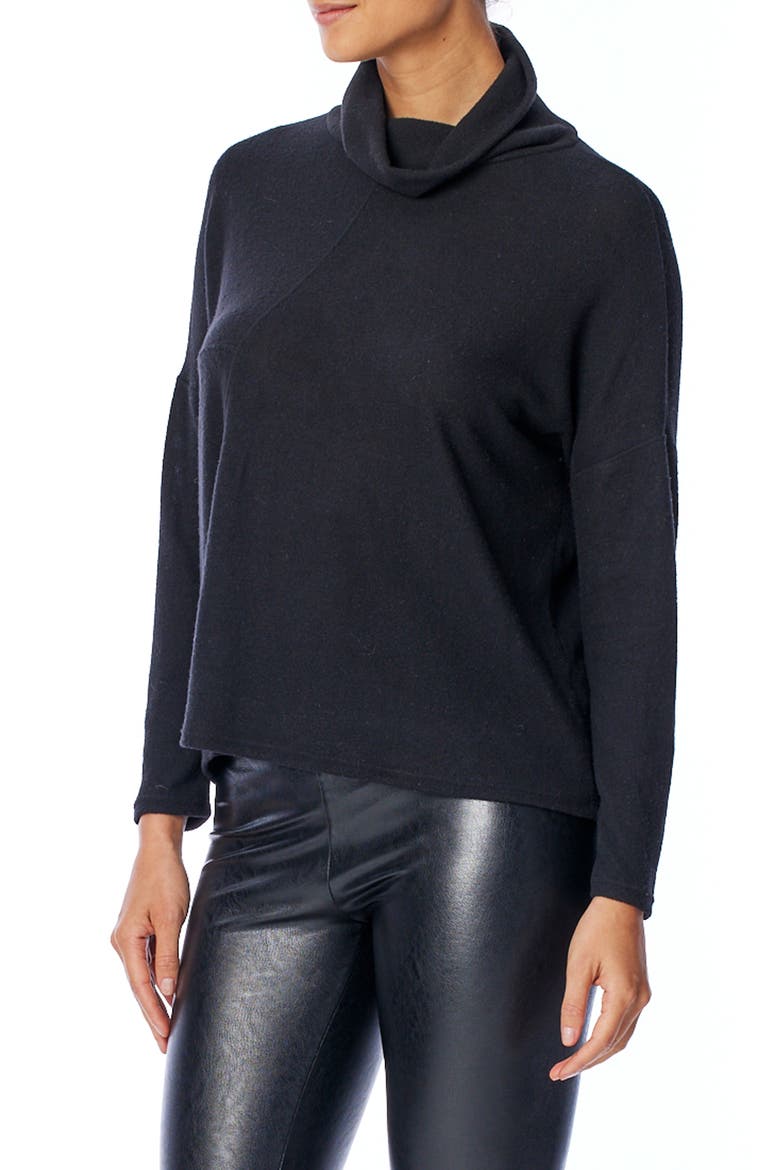 Mimi Cozy Turtleneck, Alternate, color, BLACK