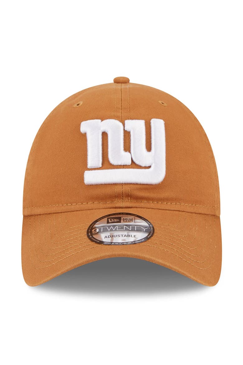 Men's New Era  Brown New York Giants  Main Core Classic 2.0 9TWENTY Adjustable Hat, Alternate, color, Brown