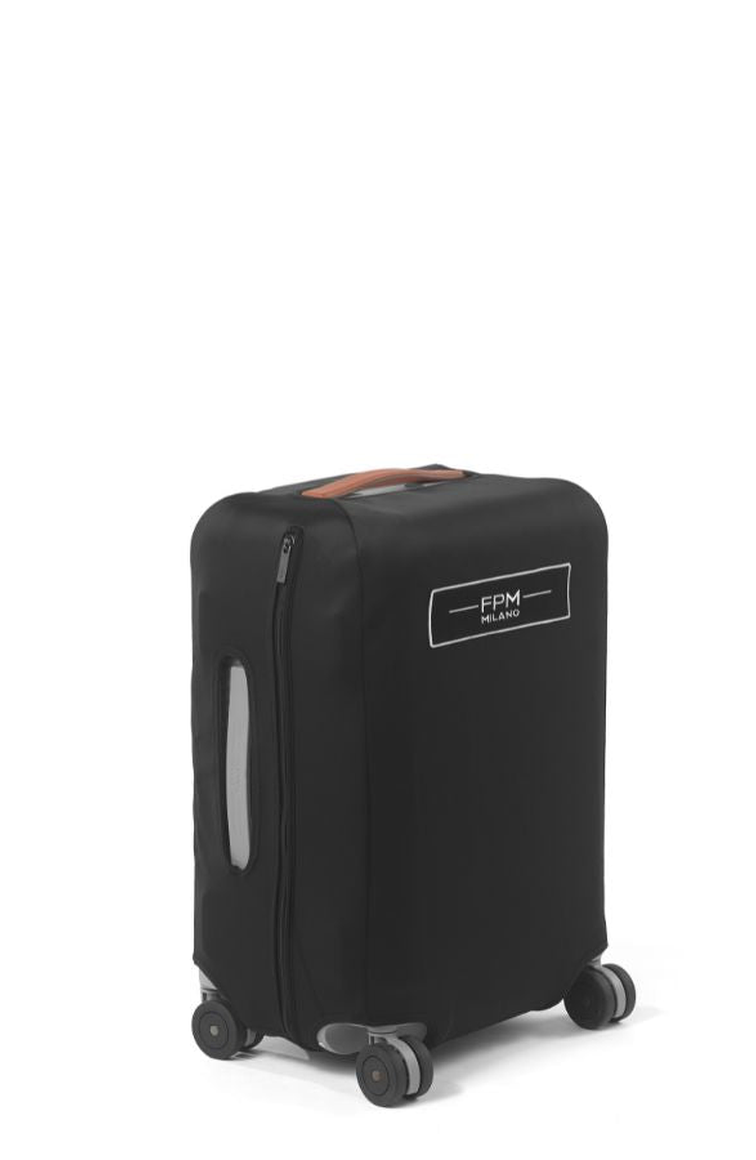 FPM - Fabbrica Pelletterie Milano - US Bank and Bank S Suitcase Cover, Main, color, Black Ink