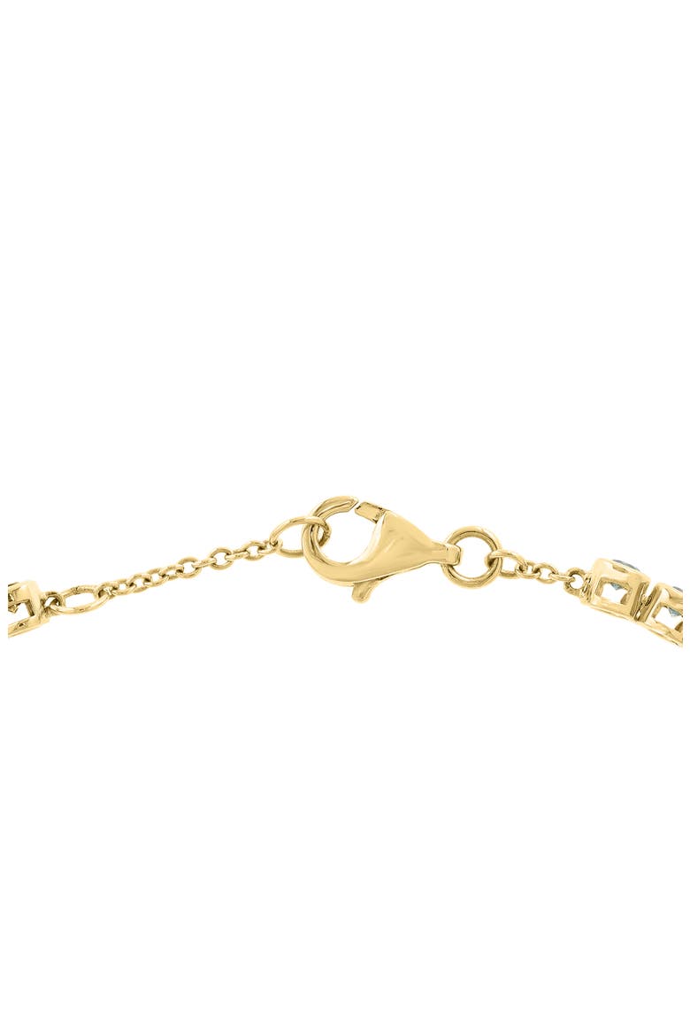 14K Gold Plated Sterling Silver Semiprecious Stone Line Bracelet, Alternate, color, GOLD MULTI