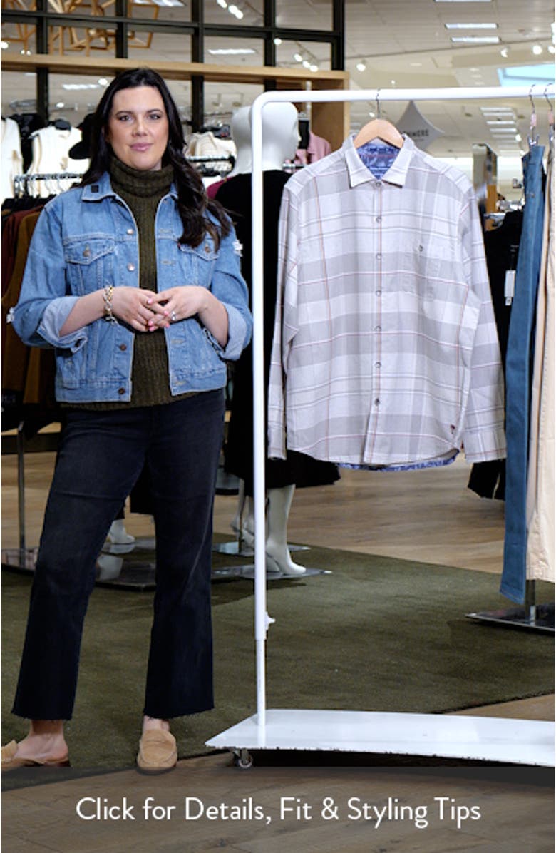 Canyon Beach Pebble Cay Flannel Button-Up Shirt, sales video thumbnail