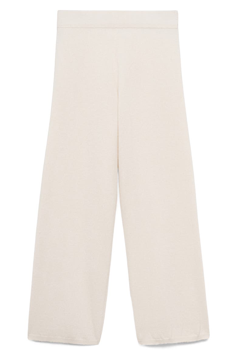 Cashmere Straight Leg Jogger Pants, Alternate, color, OFF WHITE