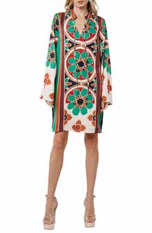CIEBON Iriza Long Sleeve Shift Dress