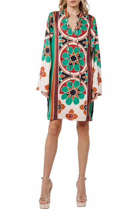 CIEBON Iriza Long Sleeve Shift Dress