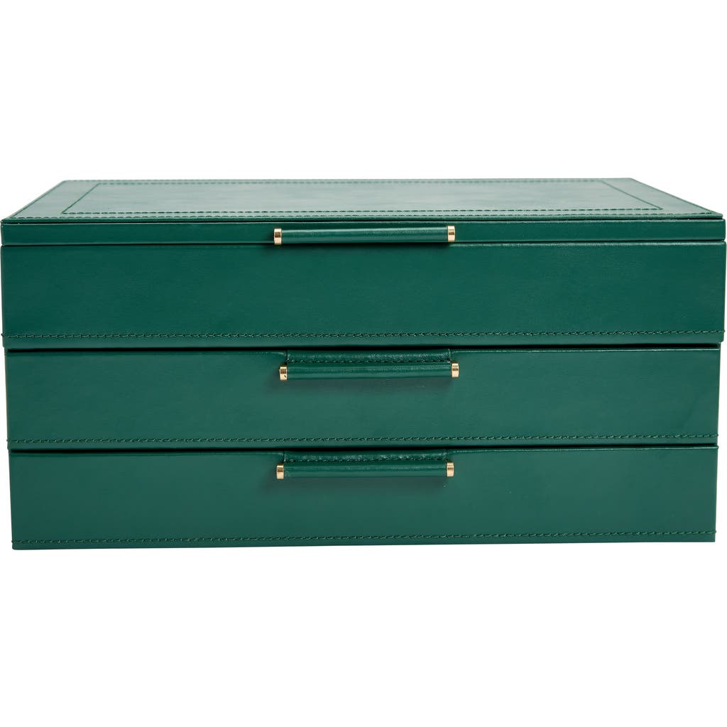 Wolf Sophia Jewelry Box With Drawers In Green