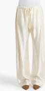 Khaite Rohen Satin Barrel Leg Drawstring Pants