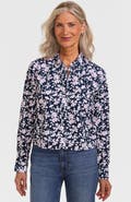 Lands' End No Iron Boxy Cropped Shirt