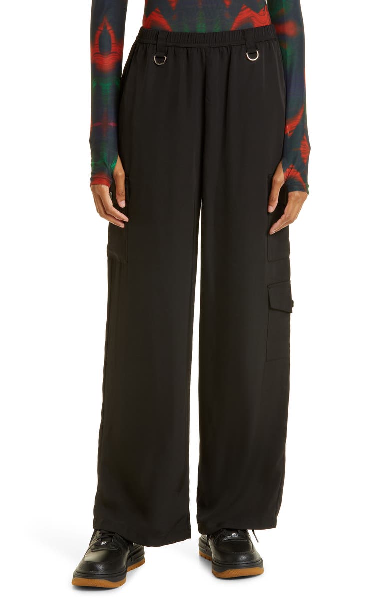 BY.DYLN Marnie Low Rise Wide Leg Cargo Pants, Main, color, 