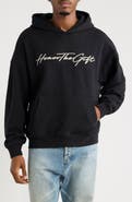 HONOR THE GIFT Script Cotton Graphic Hoodie