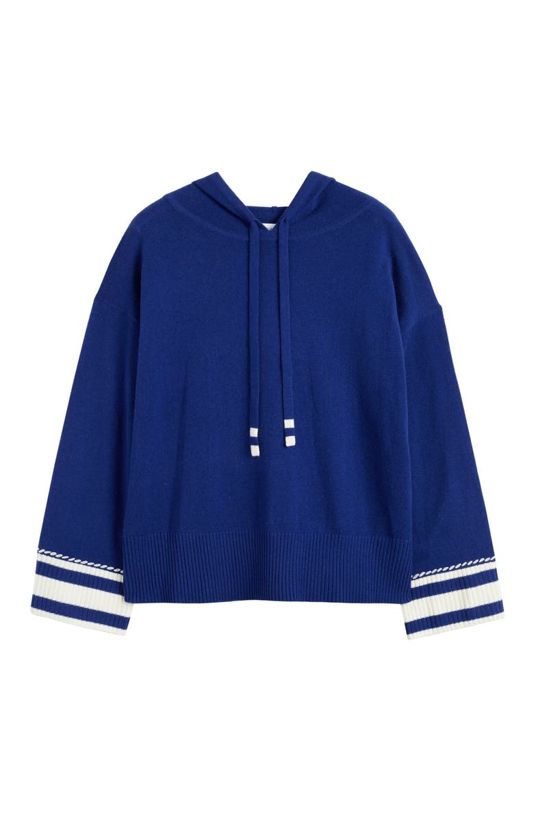 Chinti & Parker Ahoy! Wool Cashmere Hoodie Sweatshirt, Alternate, color, 