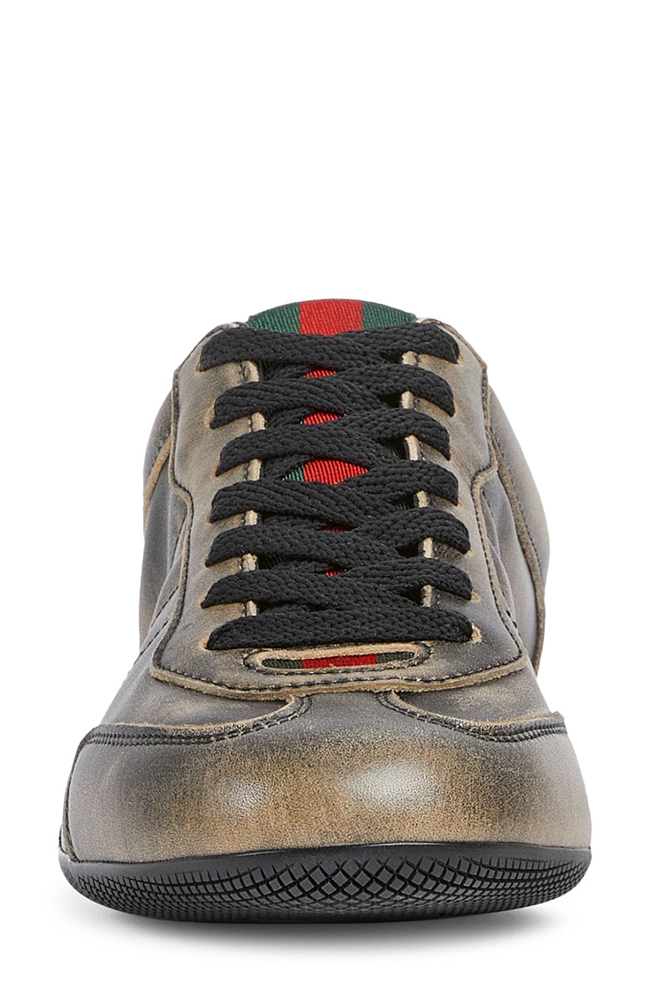Gucci Elan Low Top Sneaker, Alternate, color, Brown