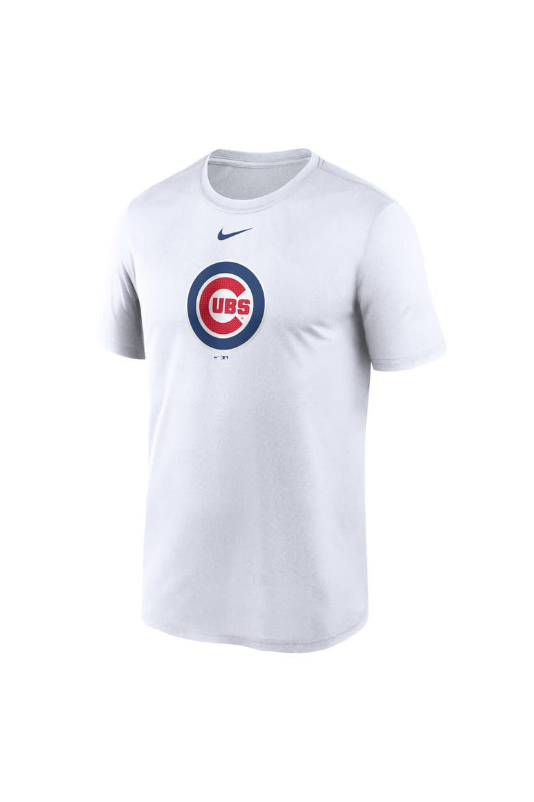 Men's Nike  White Chicago Cubs Legend Fuse Large Logo Performance T-Shirt, Alternate, color, White