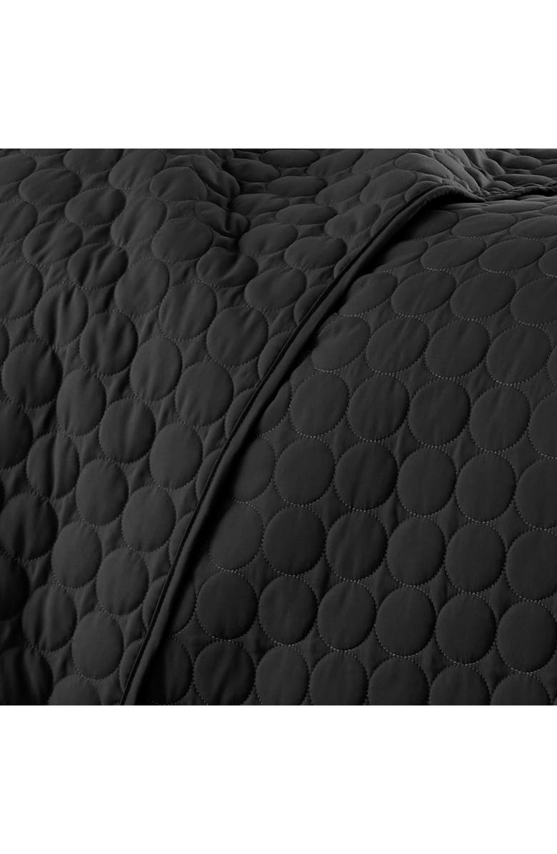 SOUTHSHORE FINE LINENS Ultra-Soft Oversized Quilt Set, Alternate, color, Black