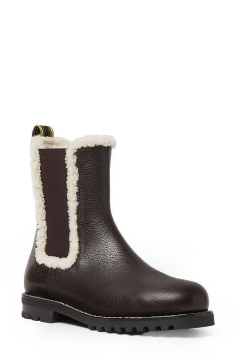 Genuine Shearling Chelsea Boot
