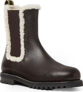 Fendi Genuine Shearling Chelsea Boot