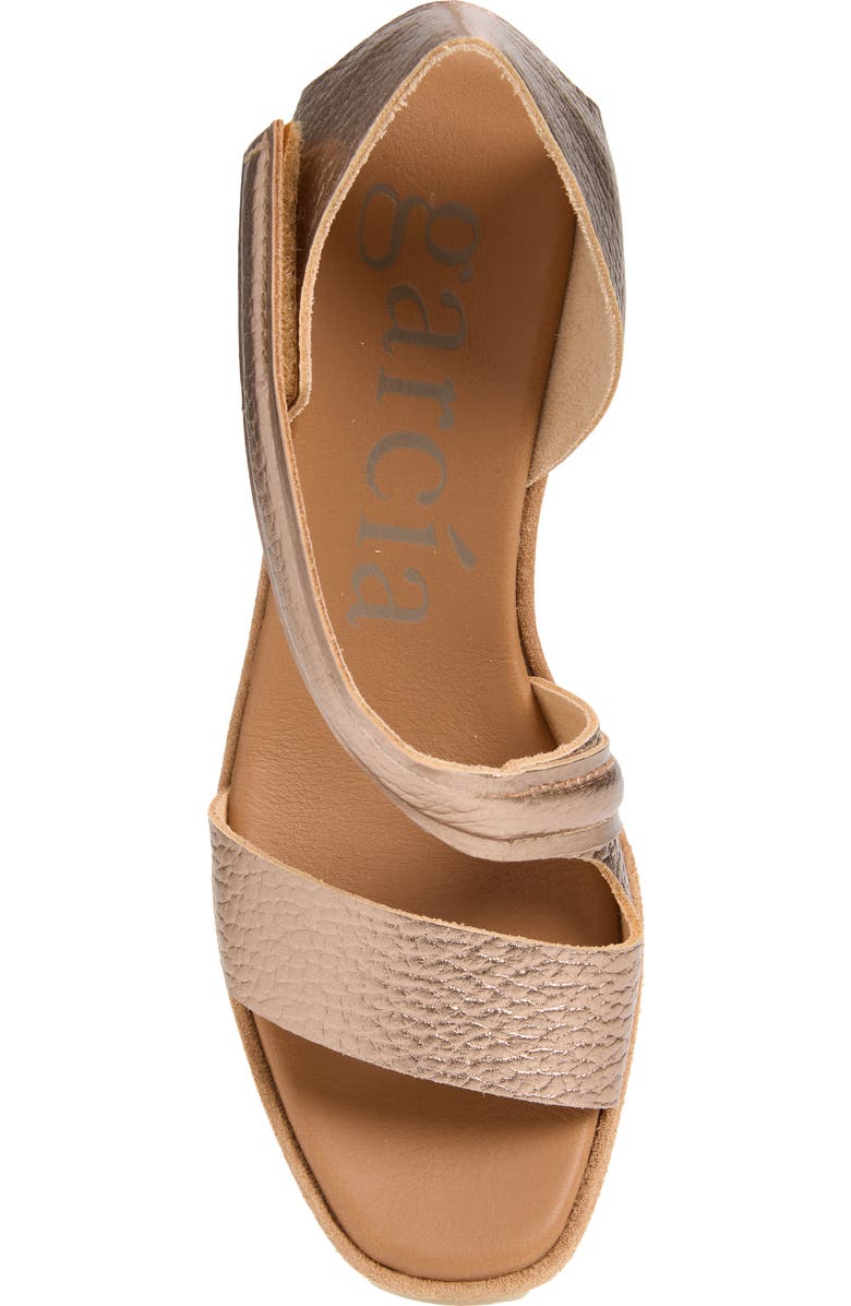 Pedro Garcia Fineta Leather Wedge Sandal, Alternate, color, Suntan