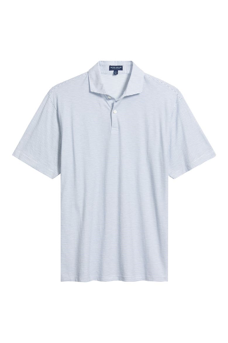 Crown Crafted Journeyman Stripe Pima Cotton Polo, Alternate, color, WHITE