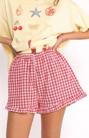 Petal & Pup Daphne Graphic T-Shirt & Gingham Shorts Set