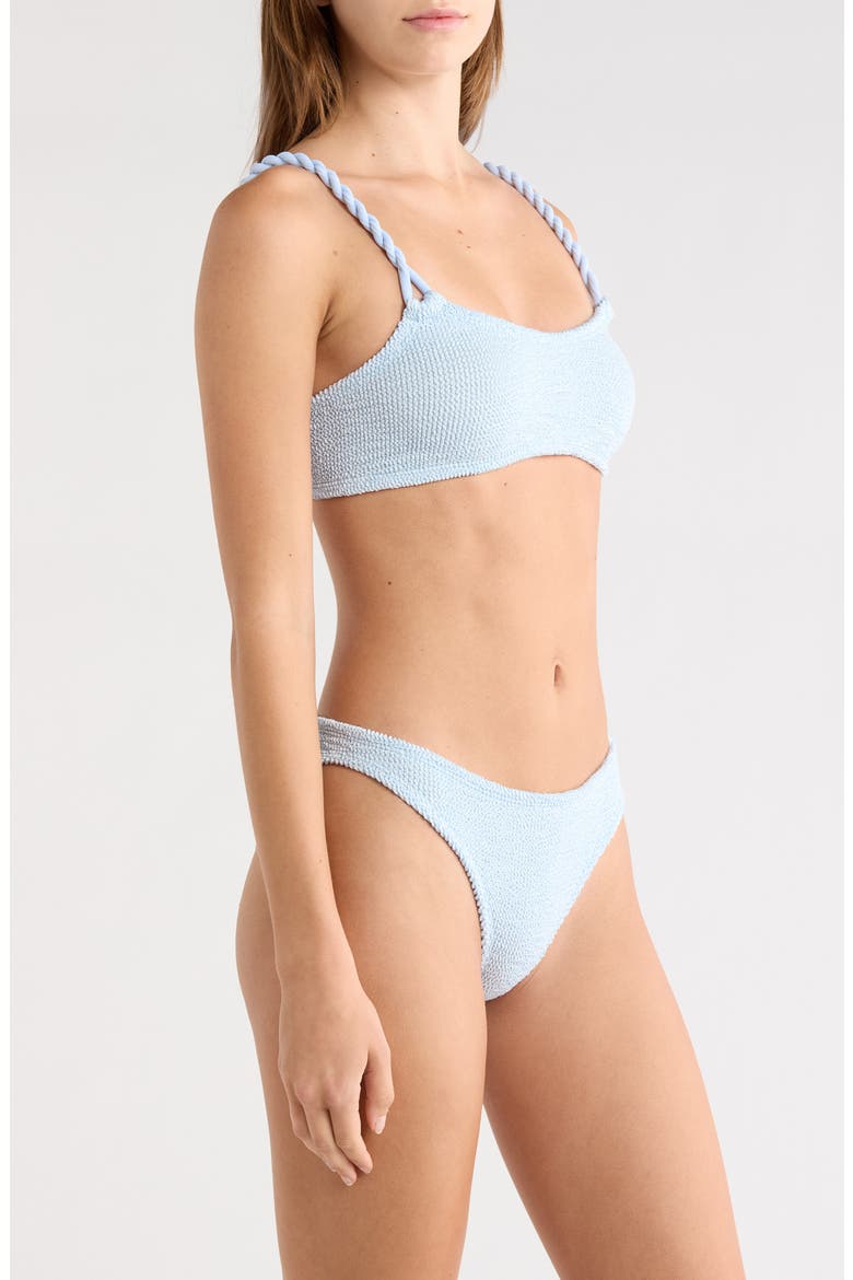 Phoebe Two-Piece Bikini Swimsuit, Alternate, color, METALLIC ICE BLUE