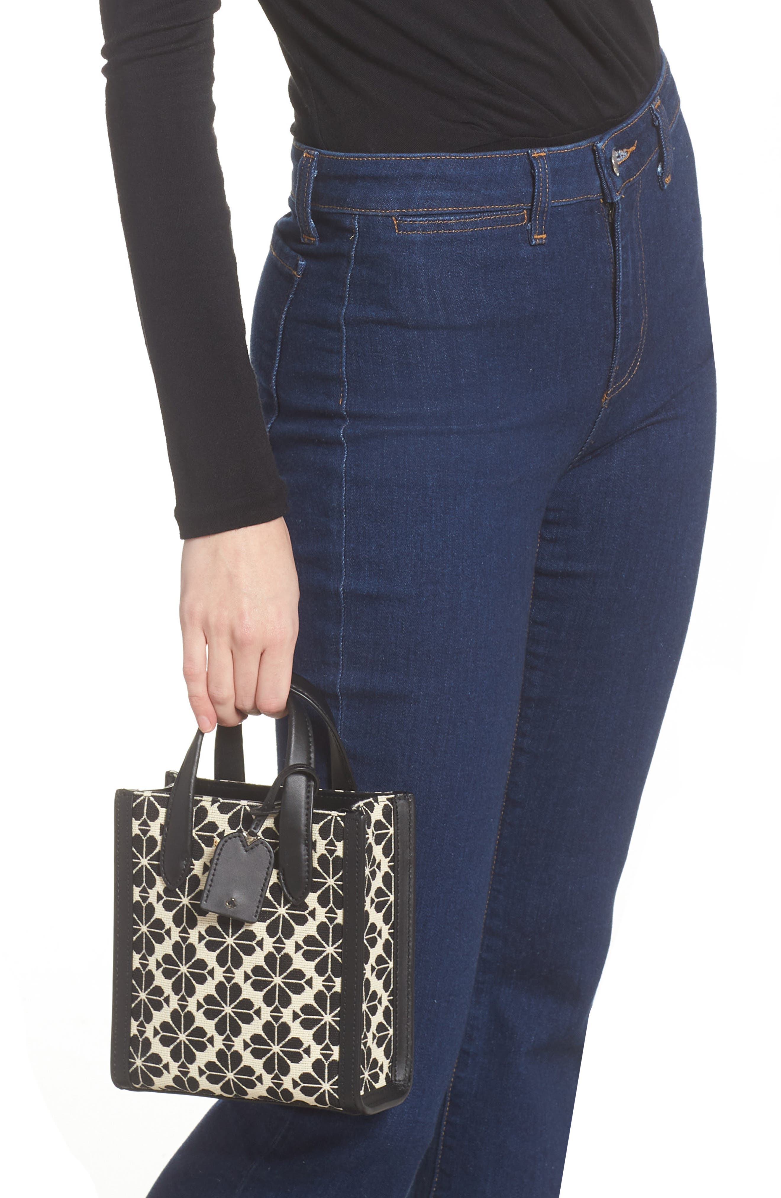 Kate Spade New York manhattan spade flower jacquard tote, Alternate, color, 
