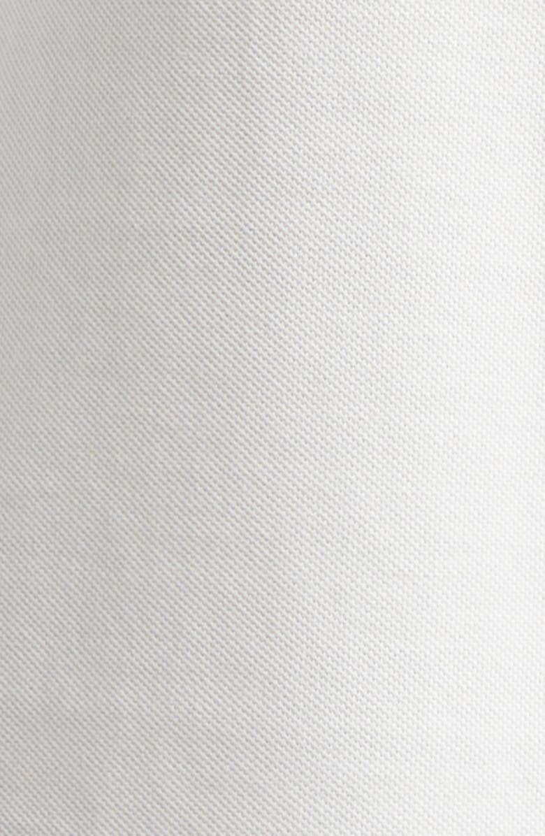 Moncler Logo Embroidered Cotton Polo, Alternate, color, Silk White