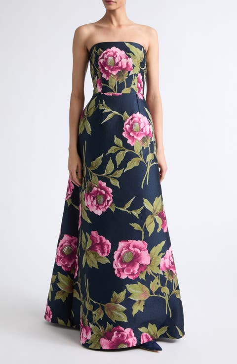 Fluted Hem Midi Dress