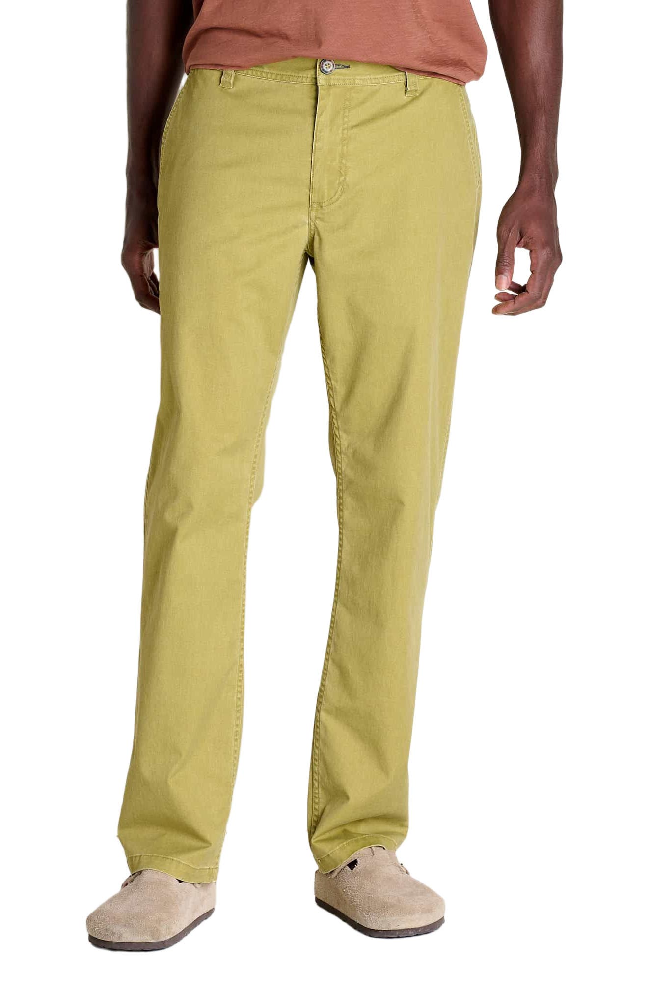 Toad & Co Mission Ridge Pant in Green Moss Vintage Wash 