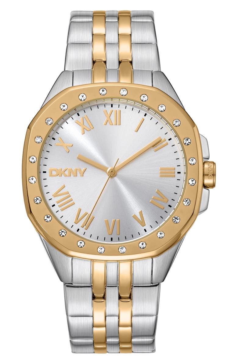 GEVRIL Two-Tone Bracelet Watch, Main, color,