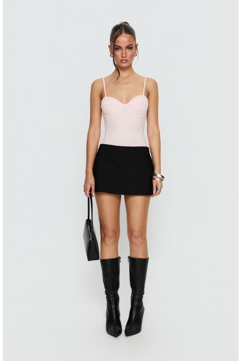 Laryna Lace Bodysuit, Alternate, color, PINK