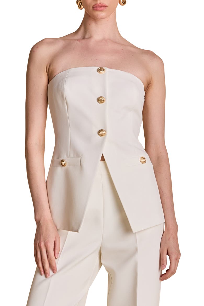 Strapless Suit Top, Main, color, IVORY