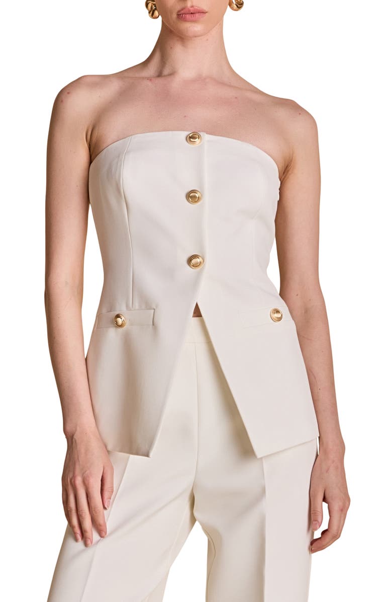Endless Rose Strapless Suit Top, Main, color, Ivory