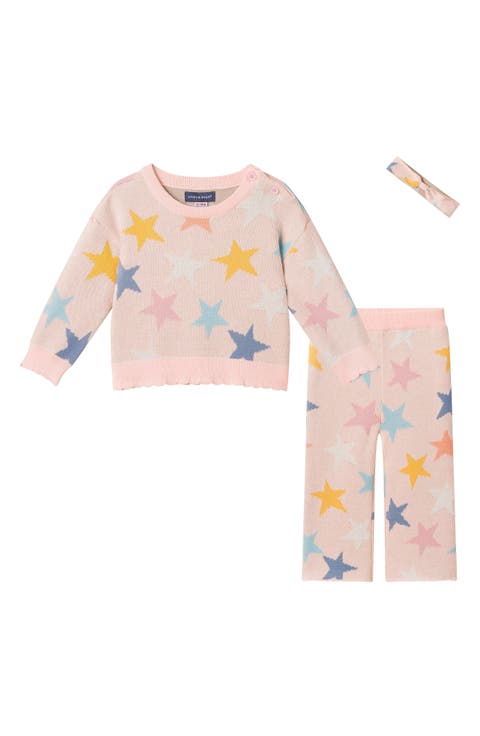 Kids' Star 3-Piece Sweater, Pants & Headband Set
