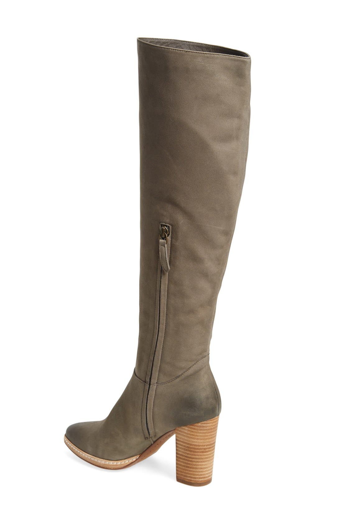 'Kody' Tall Boot, Alternate, color, GREY LEATHER
