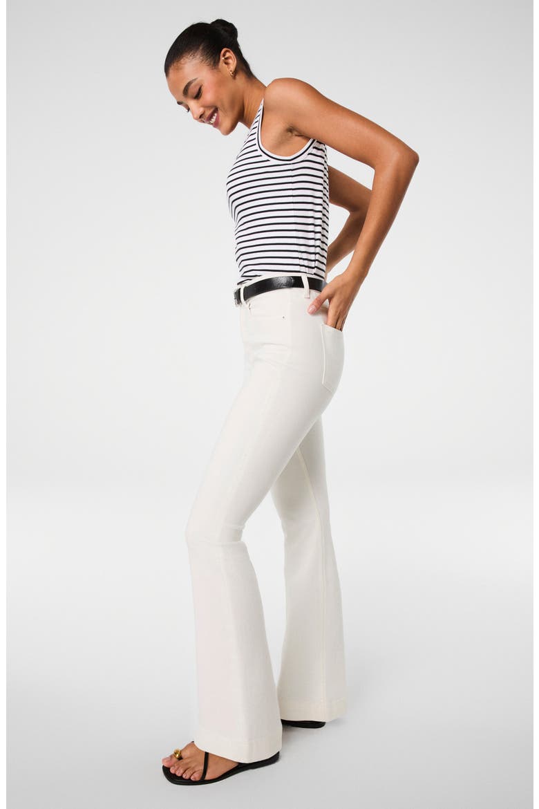 SPANXsculpt™ ReDefine High Rise Flare Jeans, Alternate, color, LINEN