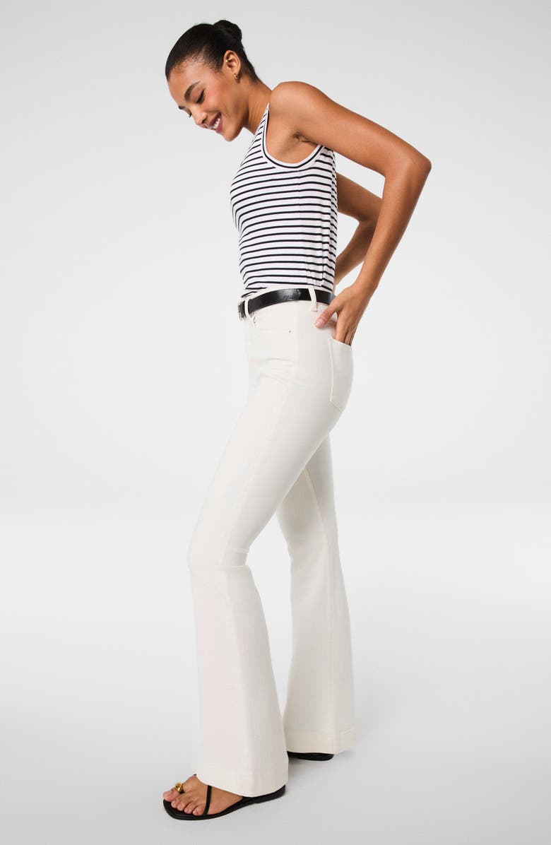 SPANX<sup>®</sup> SPANXsculpt<sup>™</sup> ReDefine High Rise Flare Jeans, Alternate, color, Linen