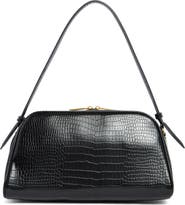 BCBG Croc-Embossed Top Handle Bag