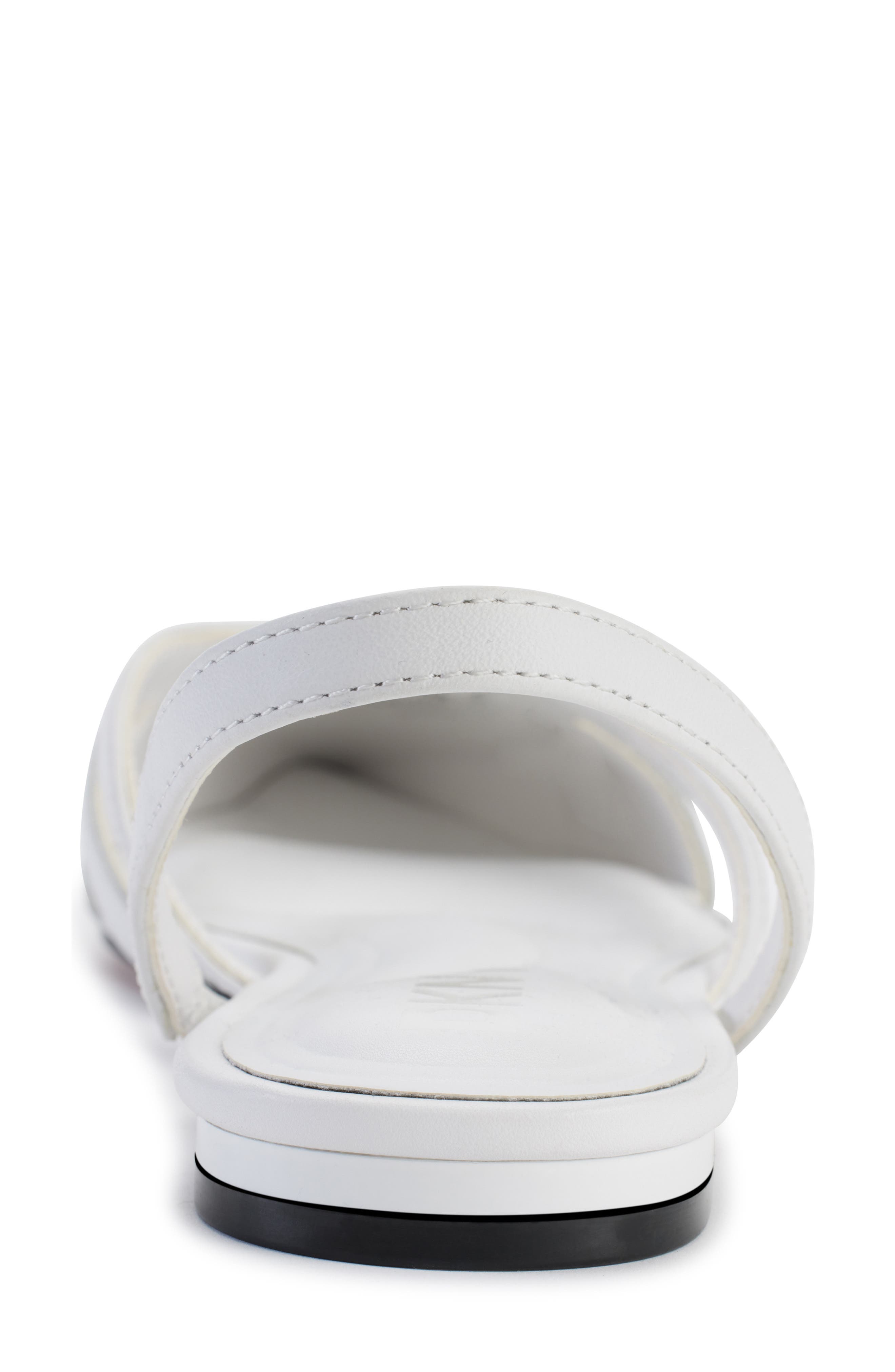 DKNY Verity Pointed Toe Slingback Flat, Alternate, color, Bright White