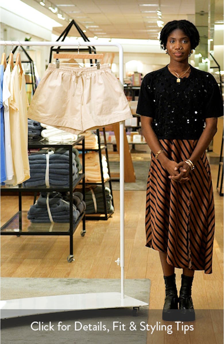 Pull-On Flare Cotton Shorts, sales video thumbnail