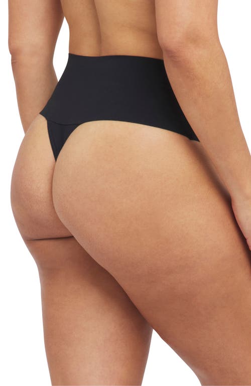Spanx ® Supersmooth™ Undie‑tectable® Thong In Very Black