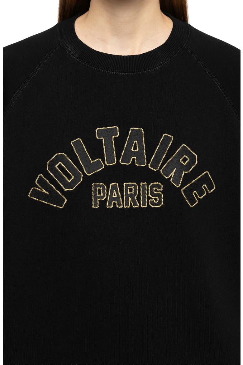 Sunca Graphic Sweatshirt, Alternate, color, BLACK