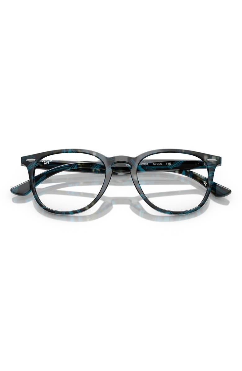 Ray-Ban 50mm Optical Glasses, Alternate, color, Blue Grey