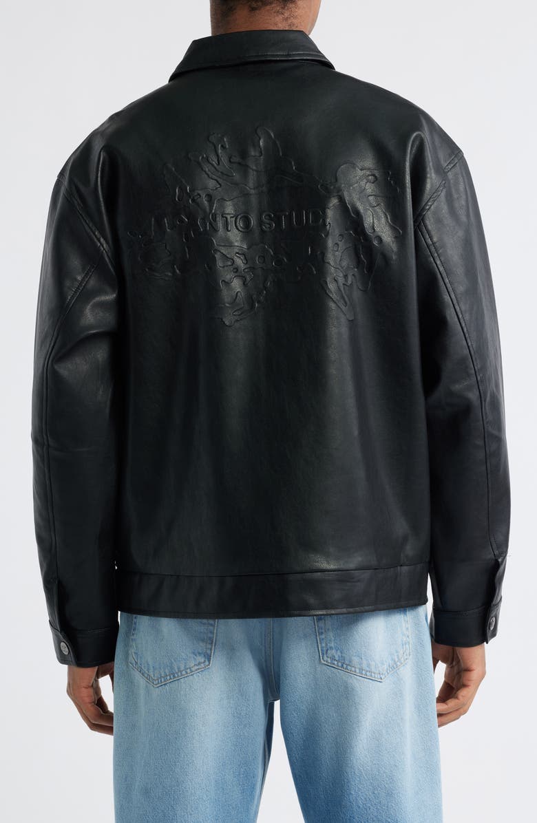 SANTO STUDIO Circle of Angels Faux Leather Jacket, Alternate, color,