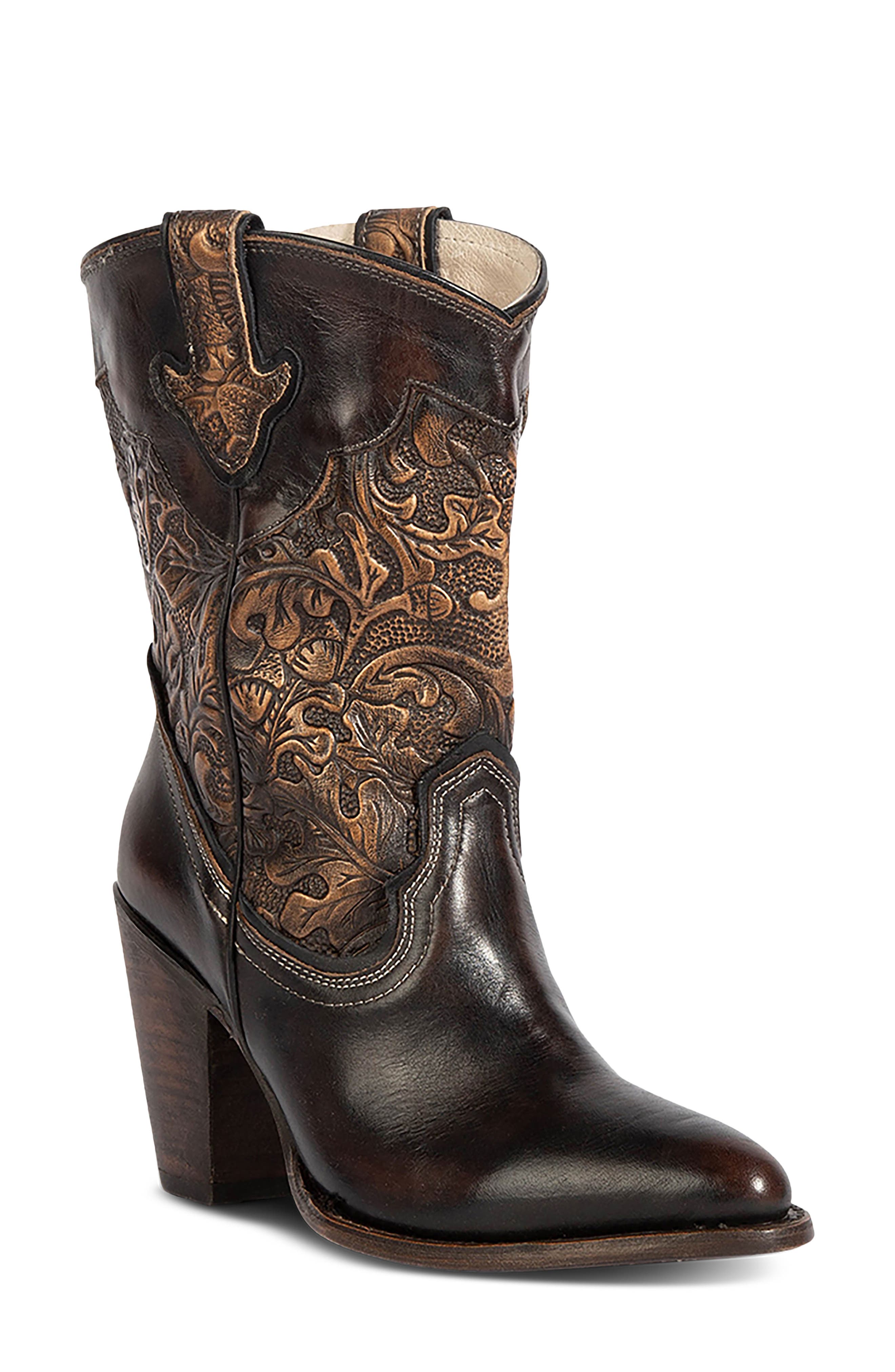 Loretta Western Boot, Main, color, GOLD/BROWN