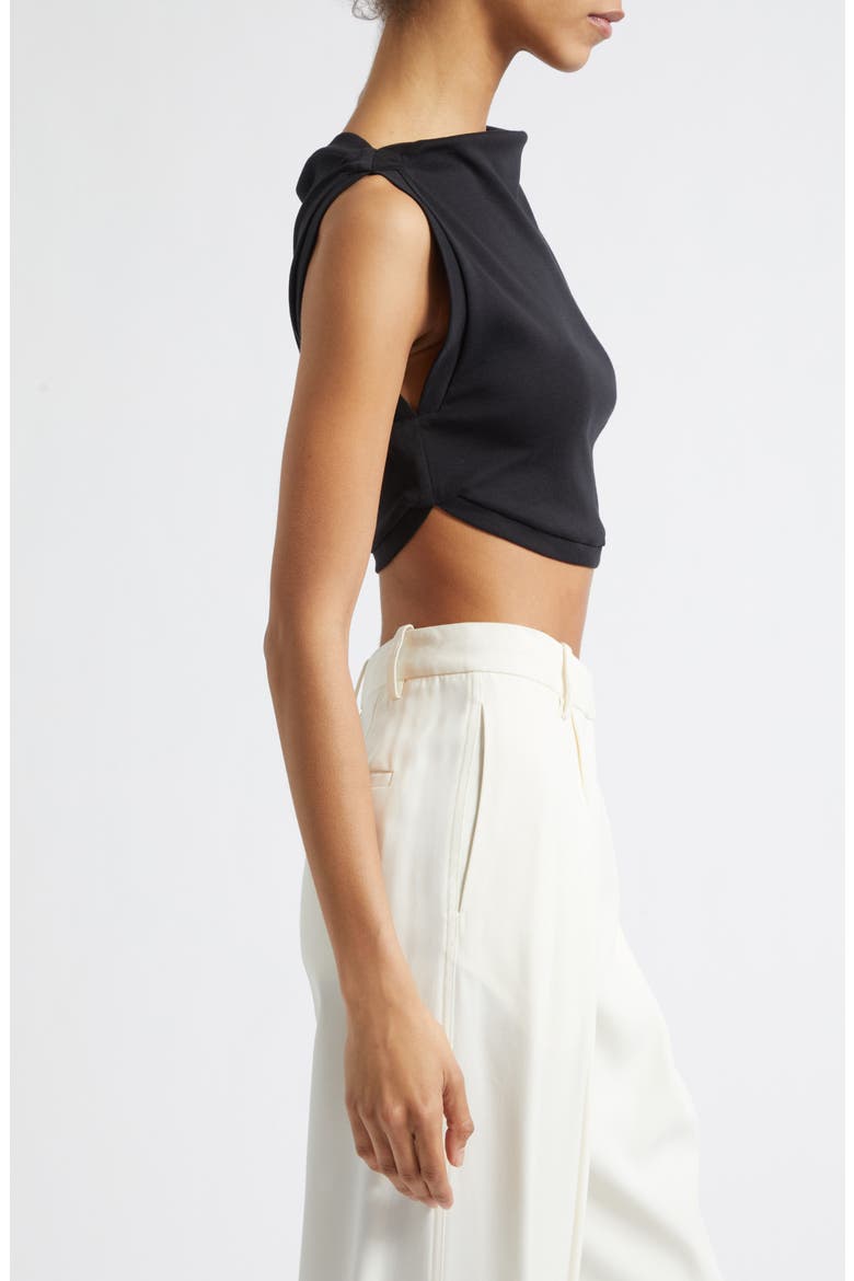Mae Crop Tank, Alternate, color, BLACK