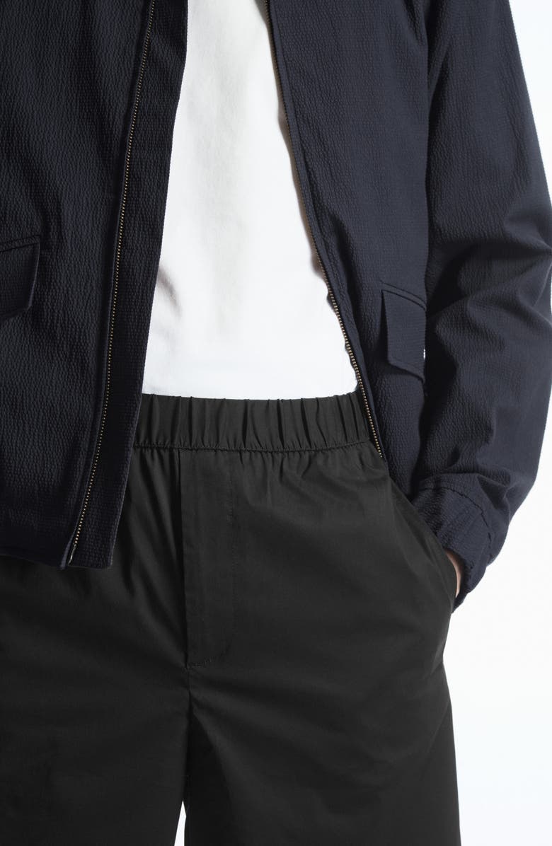 COS Elastic Waist Cotton Blend Shorts, Alternate, color, 