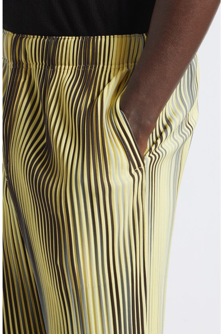 Blend of Lights Pleated Crop Pants, Alternate, color, YELLOW